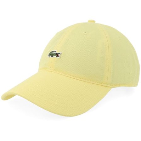 Lacoste - Gul unconstructed Keps - Cap Woven Yellow Dad Cap @ Hatstore