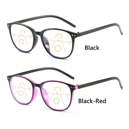 Progressive Multifokale Lesebriller med Blått Lys-blokkering for Datamaskin - Svart Black