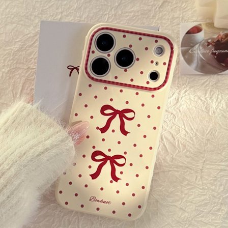 Prikket sløyfe mykt deksel til iPhone