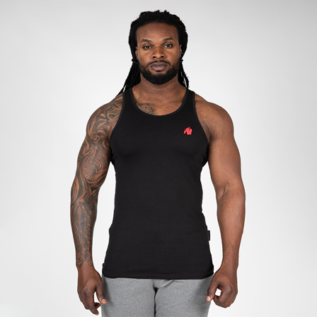 Træningstoppe Gorilla Wear Adams Stretch Tank Top, Sort - Bodyman.dk
