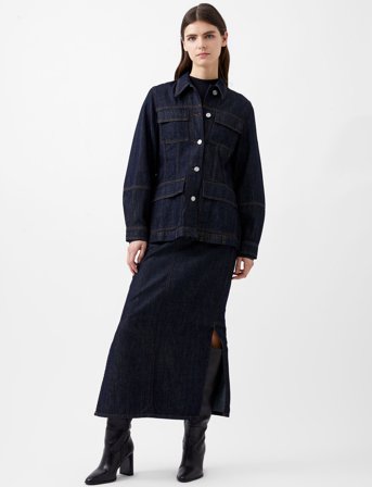 French Connection Finley Denim Jacket - Navy - XS