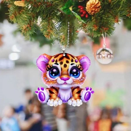 Fargerike dyr anheng juletre hengende dekor 4 4