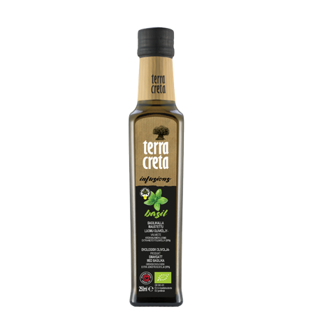 Terra Creta Økologisk Ekstra Jomfruolivenolje Basilikum 250 ml