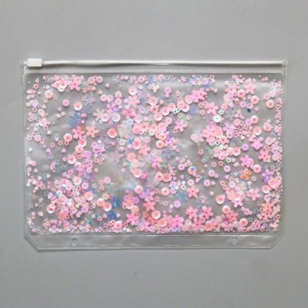 A5/A6 Irtolehtiset taskukortit Säilytyspussi PINK A5 A5