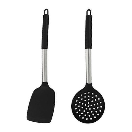 Varmebestandige køkkenredskaber, silikone redskabssæt egnet til nonstick-kogegrej, tåler opvaskemaskine