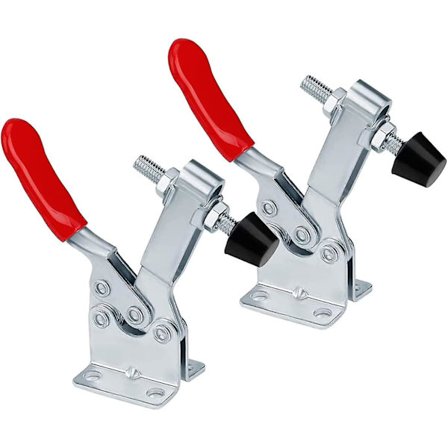 Vinkelklemmer, vandrette, skridsikre svejsehåndværktøjer, Gh-201b 90 kg / 198 lb kapacitet (2 stk) Hy