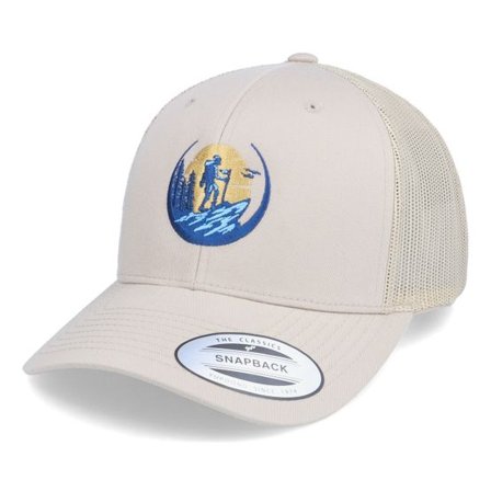Wild Spirit - Beige trucker Keps - Wanderlust Logo Khaki Trucker @ Hatstore