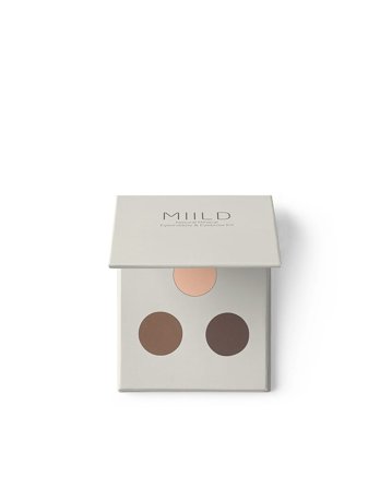 MIILD Natural Mineral Eyeshadow & Eyebrow Kit 02 Dark Stone, Makeup, Øjne, Øjenskygge