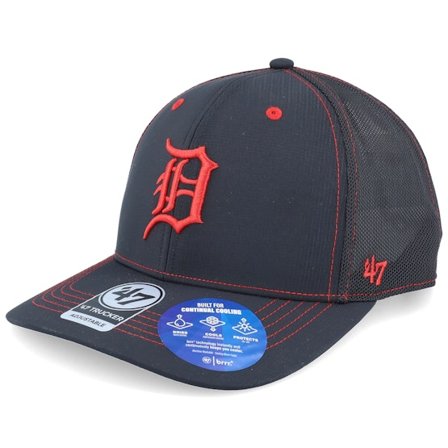 47 Brand - MLB Preto trucker Boné - Detroit Tigers MLB 47 Black Trucker @ Hatstore