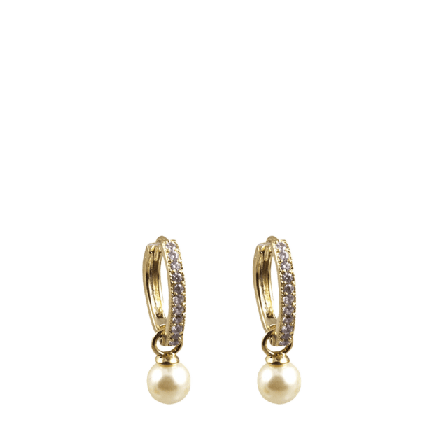 Lily and Rose Petite Kennedy Hoops Earrings Ivory Pearl Smycken & klockor Dam Guld ONESIZE