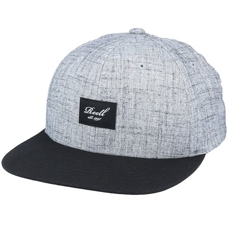 Reell - Svart snapback Caps - Pitchout Cap 140 Heather Grey / Washed Black Snapback @ Hatstore