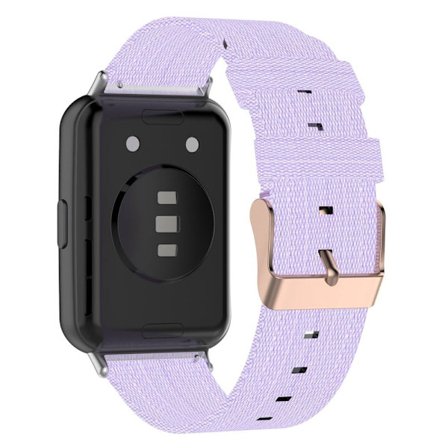 Klockarmband i nylon för Huawei Watch Fit 2 - Ljuslila