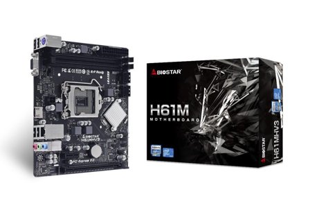 BIOSTAR H61MHV3 - hovedkort - mikro ATX - LGA1155-sokkel - H61