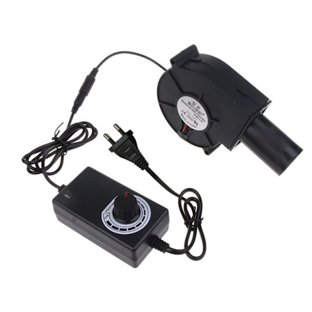Elektrisk blæser BBQ-ventilator 9733 97mm 12V 2A 5500RPM justerbar stor luftstrøm til camping madlavning grill komfur med luftkanal