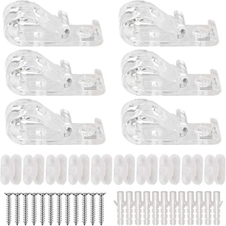 Rullegardin Gjennomsiktig Sikkerhetskjede og Snor Guide 6 Sett per Pakke P