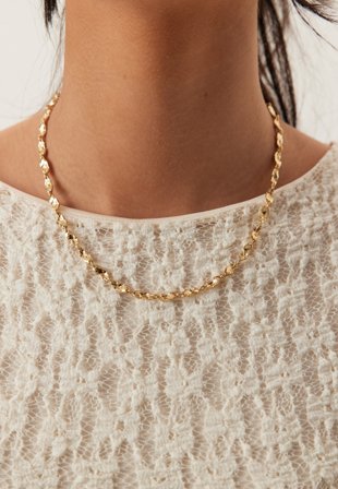 Pilgrim - Eliyah Necklace -plated - Gold - Kläder - - Bubbleroom