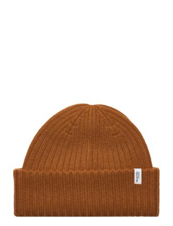 Slhmerino Wool Beanie B Accessories Headwear Beanies Brun Selected Homme*Betinget Tilbud