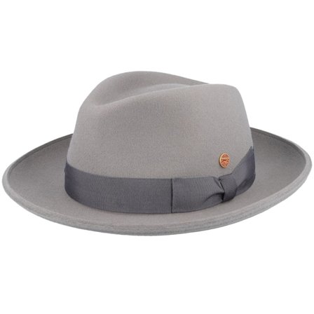 Mayser - Grijs fedora Hoed - Samuel Wool Grey Light Fedora @ Hatstore