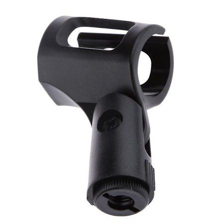 Universal Svart Mikrofonholder Trådløs Plastklips Tilbehør Gaver. (svart) (4 stk)