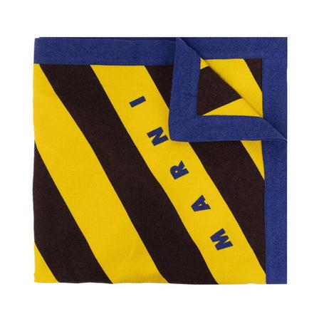 Marni, Patterned pareo Geel, Dames, Maat:ONE Size,Streeppatroon