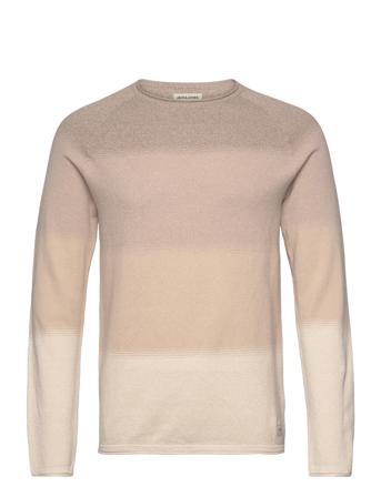 Jjehill Knit Crew Neck Noos Beige Jack & J S