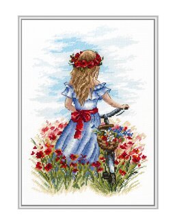 Broderikit Tavla Midsommar Tjej