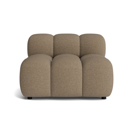 Puffy 1 personers modul - Aurora Mørk Beige - 95x95x64 - Sofa