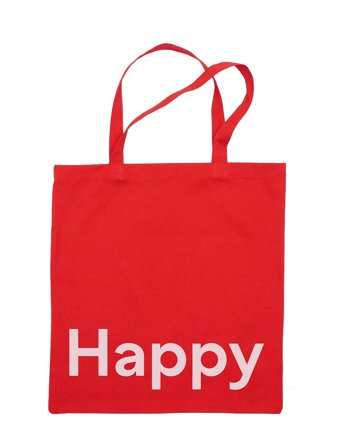 Dl Tote Bag Red Design Letters