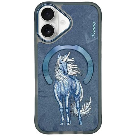 Nimmy Magnetic Fantasy Animal MagSafe-etui for iPhone 16 - Blå