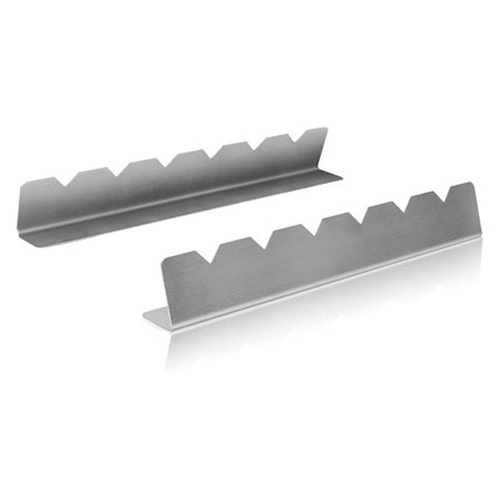 2 stk. 304 Rustfrit Stål Kebab Rack Multifunktionelt Savtakket Udendørs Grillspyd Beslag Kebab Holdere