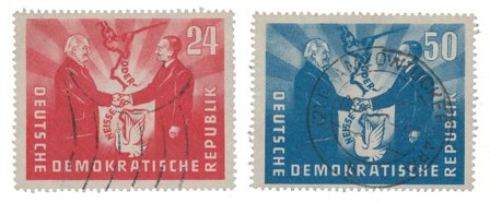DDR 1951 - MICHEL 284-285 - Stemplet