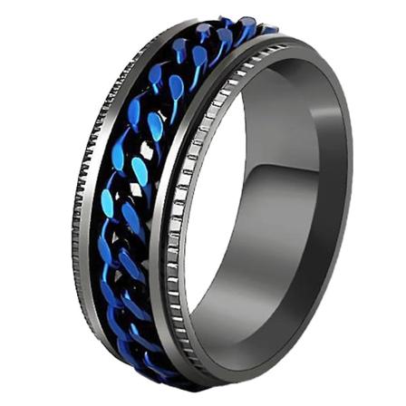 Rustfritt stålring med 8 mm svingring 10 Blue