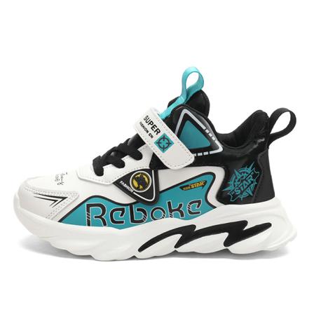 Barn Mode Rund Toe Löparsko Magic Tape Sneakers
