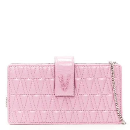 Versace Pre-owned, Pre-owned Leather shoulder-bags Roze, Dames, Maat:ONE Size