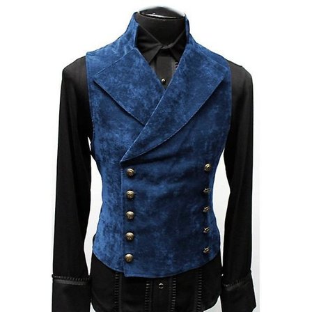 Herre Victorian Suit Vest, Steampunk Gotisk Vest