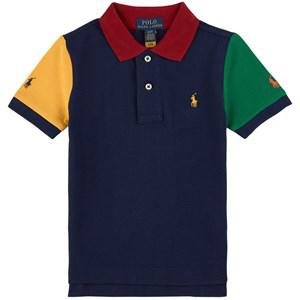 Kids - Ralph Lauren Color-blocked Polo Shirt Navy 5 Years - Tops - 5 years - Navy - Junge