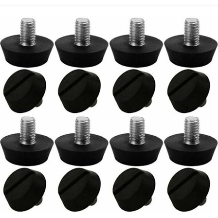 16 stk justerbare møbelføtter nivelleringsfot base ben bordben C