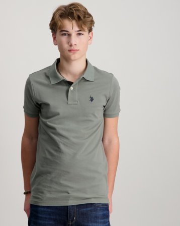 U.S. Polo Assn. DHM Pique Polo Grün Polo/Rugbyshirts Jungen - Kids Brand Store