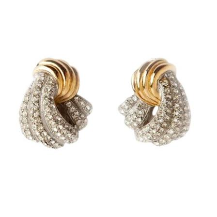 Givenchy Pre-owned Pre-owned Earrings grå, Dam Vintage Smycken, Dam, Storlek: ONE SIZE