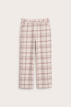 Kappahl | Spodnie piżamowe z flaneli | Różowy