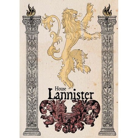 A3 Print - Game Of Thrones - House Lannister