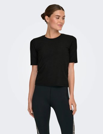 Only Play Onpseren On 2/4 Reg Rib Tee Noos - Black - XS