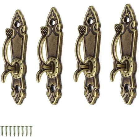 4 kpl verhokoukkuja, verhonpidikkeitä, metallikoukku, retro verhopidike kiinnikkeellä, kodin ja toimiston sisustukseen [co]