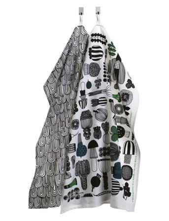 Puutarhurin Parhat Tea Towel Home Textiles Kitchen Textiles Kitchen Towels Multi/mönstrad Marimekko Home