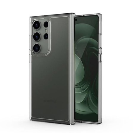 Crong Crystal Shield Cover - Beskyttelsesskal til Samsung Galaxy S23 Ultra (Gennemsigtig) - 5904310702416