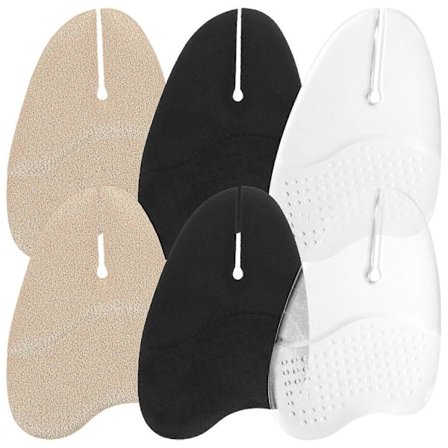 3 Par Tåbeskyttere til Sandaler og Flip-flops, Forfotputer, Tågrep Pads for Kvinner og Menn