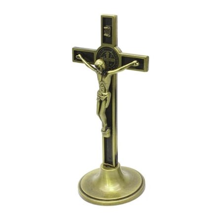 Guldfärgad Jesus-statyet 11,5cm: Detaljerad & Stilren