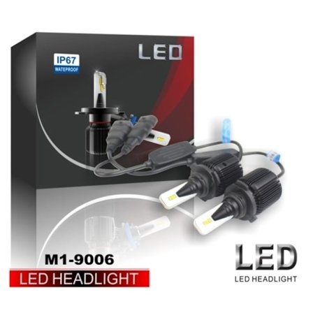LED-konvertering M1, H8, H9, H11, 20W/lampa, 4000LM, 2-pack