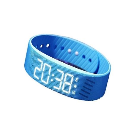 Fitsleeps Tyst Vibrerende Vækkeur med Blå LED-Display [YDE]