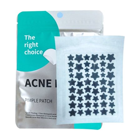 40 stjärnformade finnplåster, akneplåster, hydrokolloidplåster, concealer-reparationsklistermärke för dag- och nattanvändning